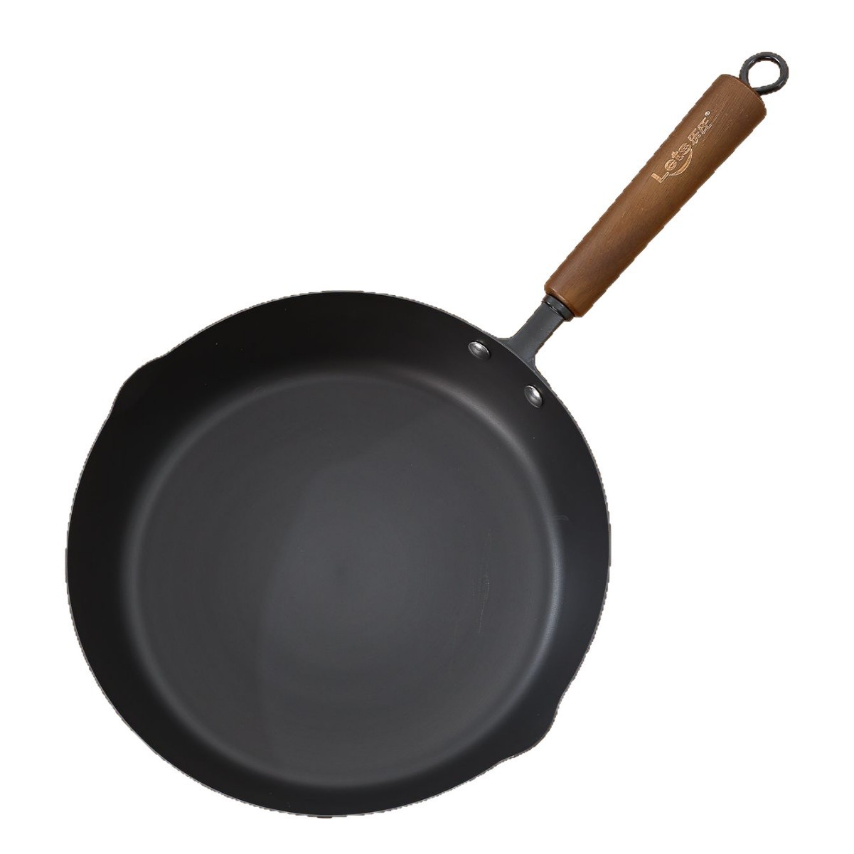 张小泉同款炒锅单底精铁煎炒锅不粘锅无涂层锅不易生锈无烟锅批发白底实物图