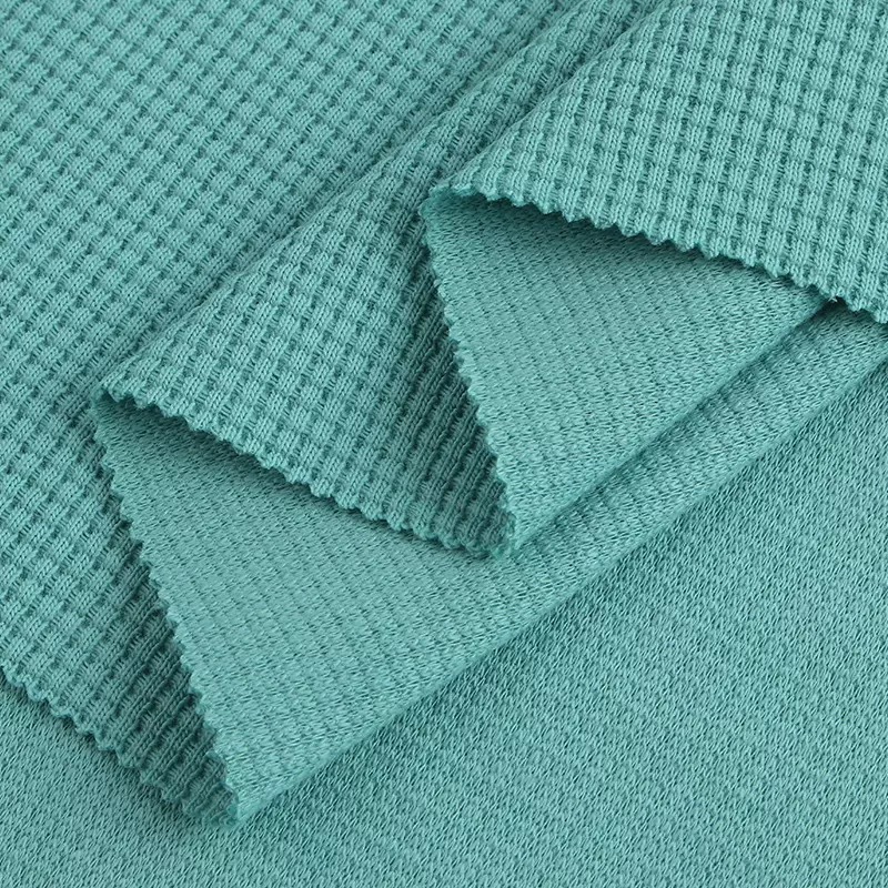 Waffle factory supplies textured knitted fabric spring and summer sweatshirts, wide-leg pants and casual sportswear in stock Item Picture