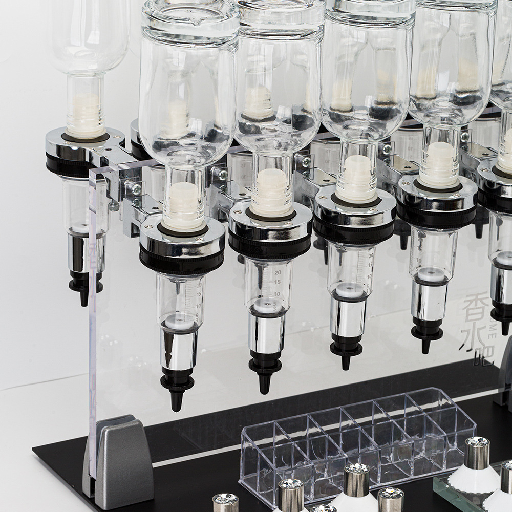 散装香水展示架吧散销售迷你小柜台6泵头分装器地摊货架细节图