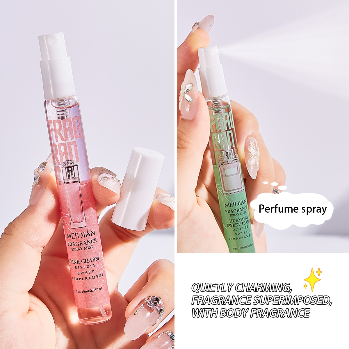 【 Cross-border Exclusive 】 Wholesale of 5-bottle MEIDIAN Fragrance Spray for Fresh, Light and Odor-Removing Perfume Specification image