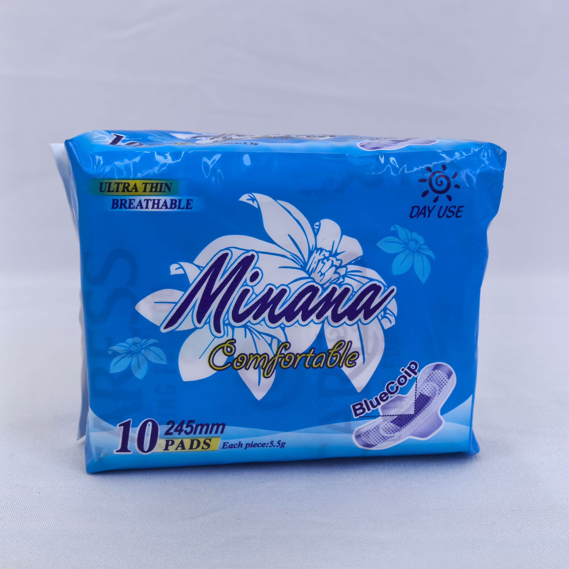 Almohadillas sanitarias de comercio exterior 10 piezas en 245mm almohadillas higiénicas confortables y transpirables para uso diario y nocturno almohadillas sanitarias FCL lote Item Picture