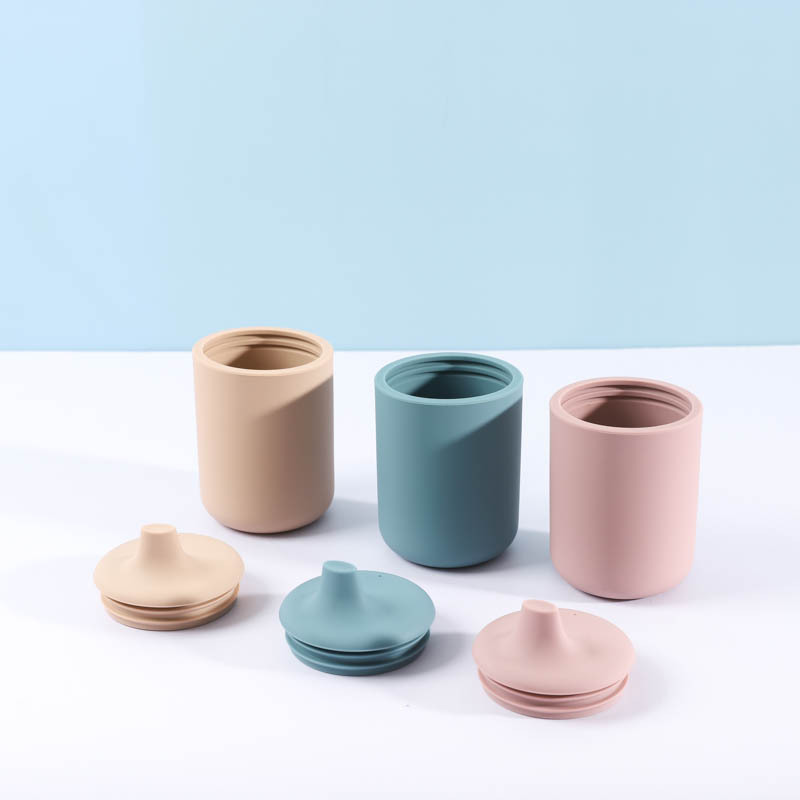 防漏防摔杯婴幼儿学饮杯训练吸水杯宝宝辅食杯儿童硅胶吸嘴水杯详情图1