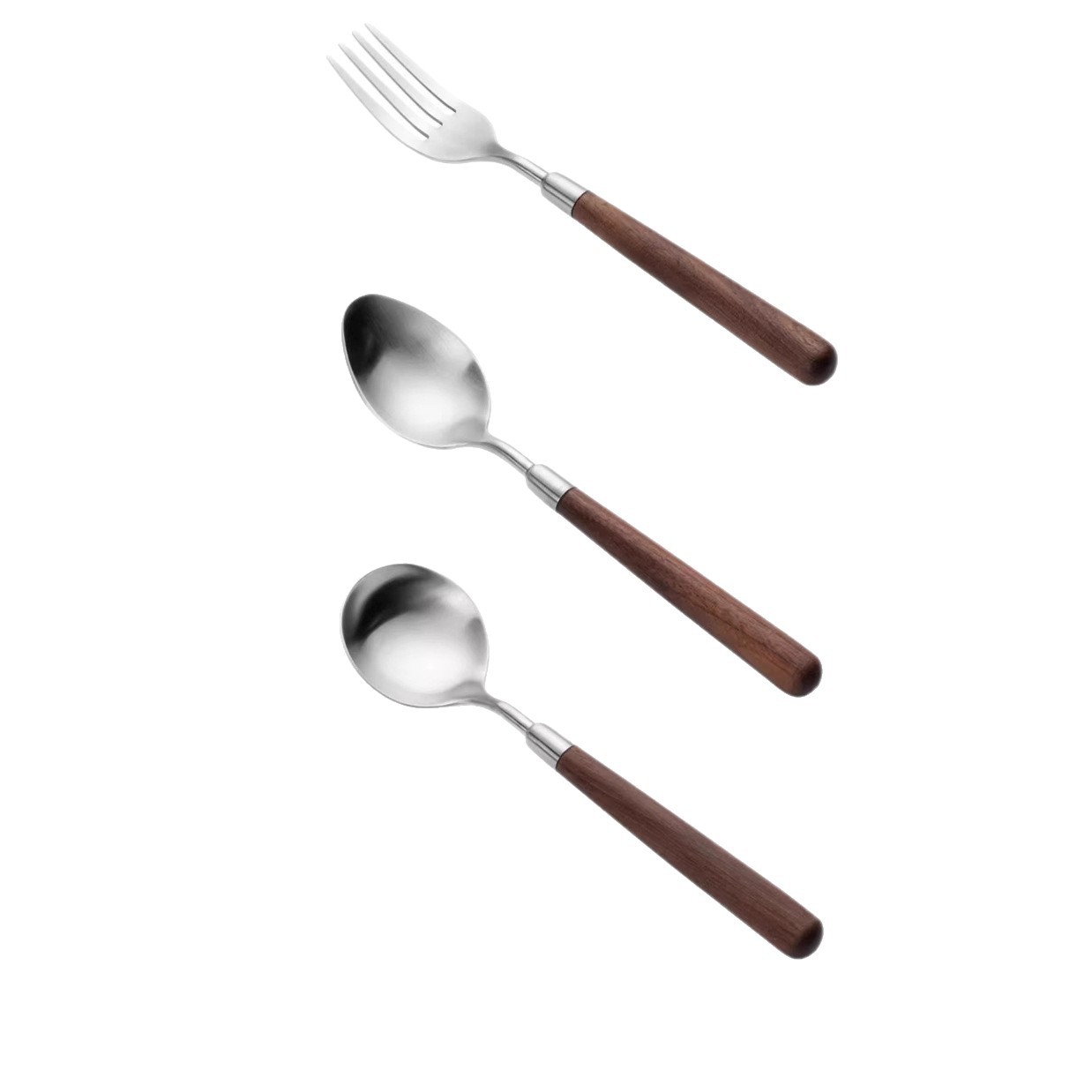 汤勺不锈钢/哑光金餐勺/勺子12只/特色勺子/礼品白底实物图