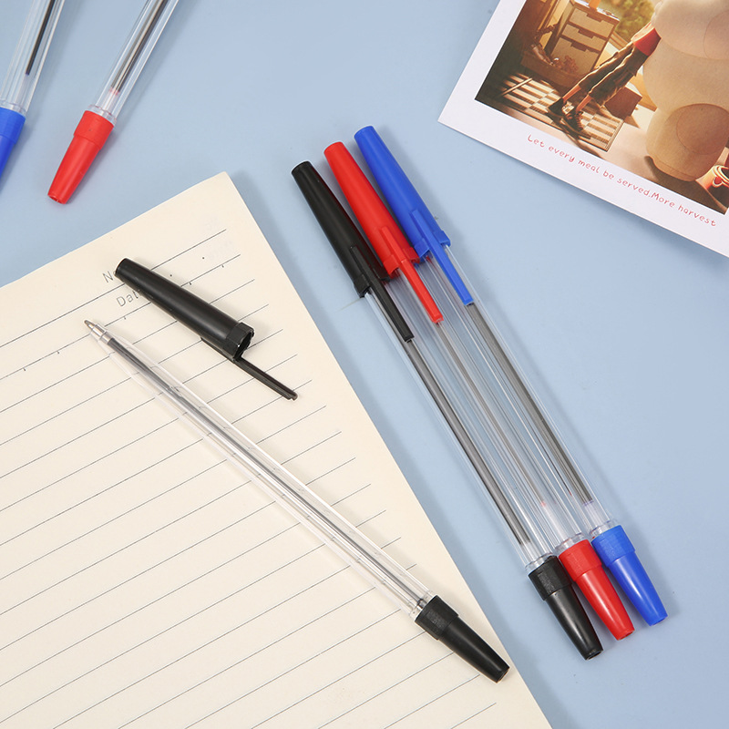 قلم حبر مستمد من قلم حبر مستمد من زيت مبسط، قلم حبر مكسوة بقلم حروف أسود أسود أزرق Specification image