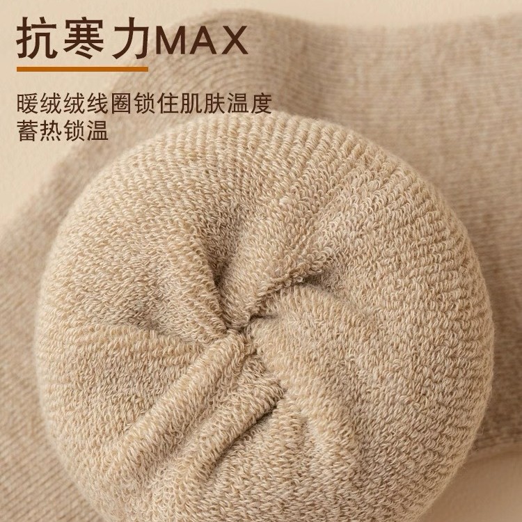 Chunda thickened loop socks for men and women, mid-calf socks for autumn and winter, fleece warm towel socks, winter fleece socks wholesale Specification image