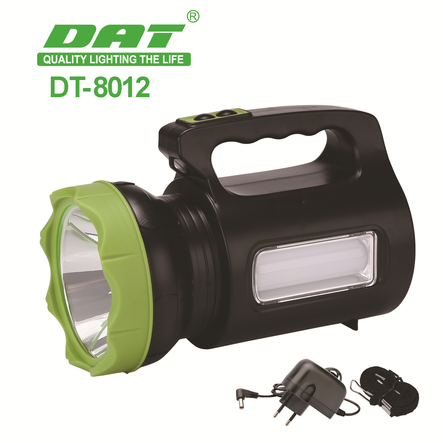 便携式探照灯户外LED多功能照明灯50W可充电手持应急灯智能超亮