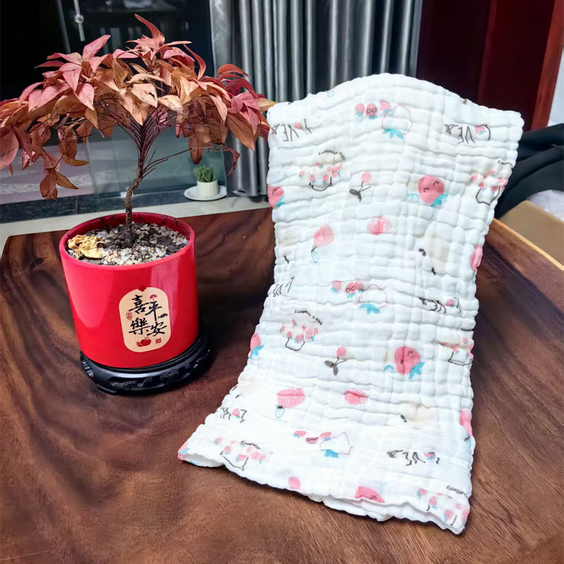 童装婴幼儿寝居服饰A类泡泡纱布浴巾 全棉新生儿纯棉冬抱单抱被