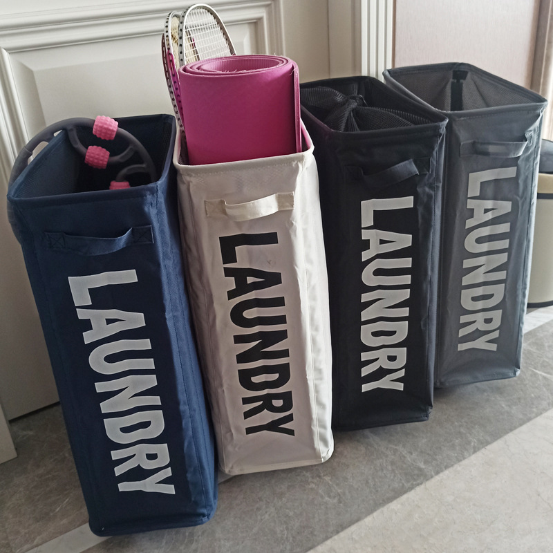 可折叠牛津布洗衣篮卫浴脏衣篓瑜伽垫收纳篮脏物篮便携洗衣篮产品图