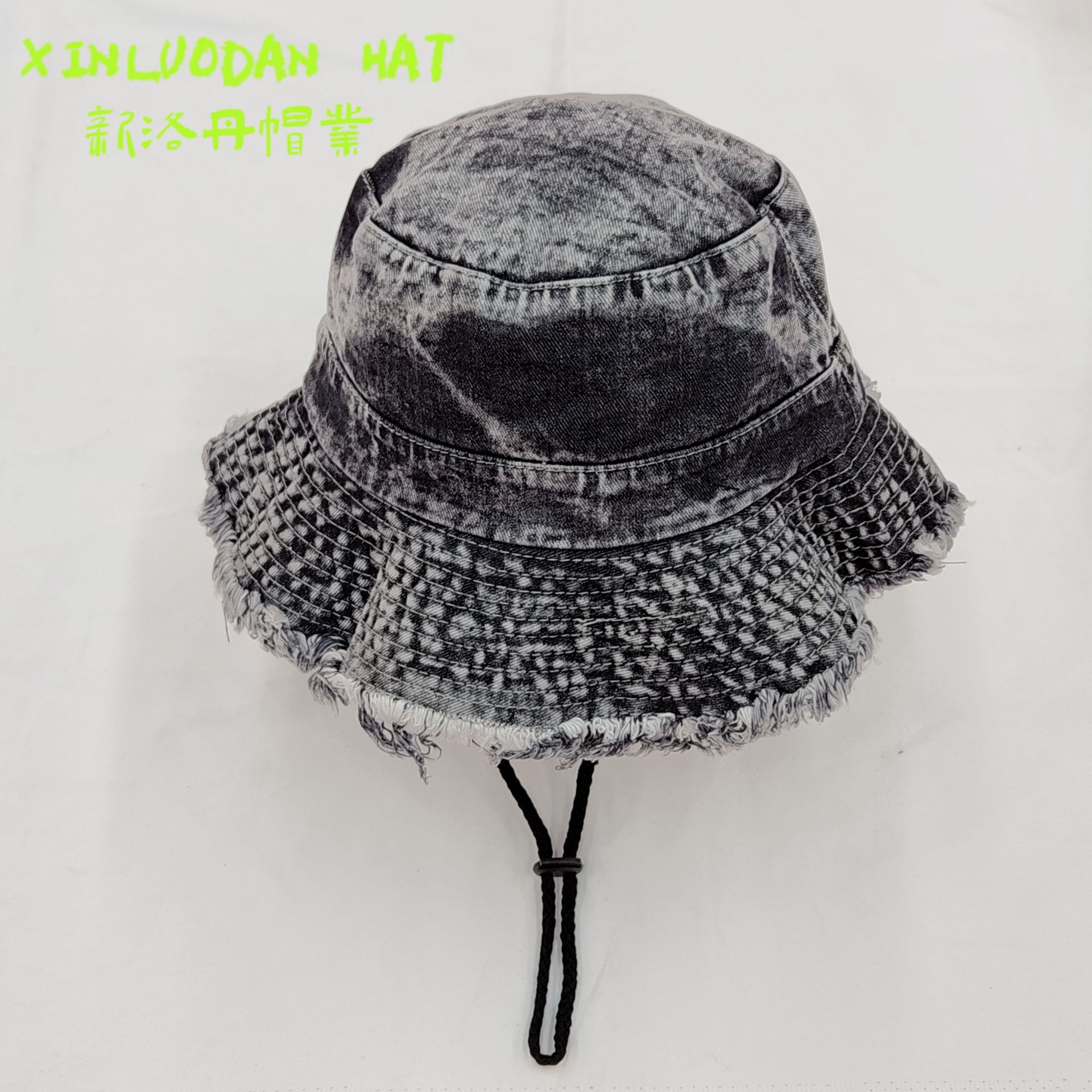 New style hats for women, Japanese and Korean niche, trendy and fashionable basin hats, fisherman hats with built-in drawstrings, suitable for both men and women details Picture