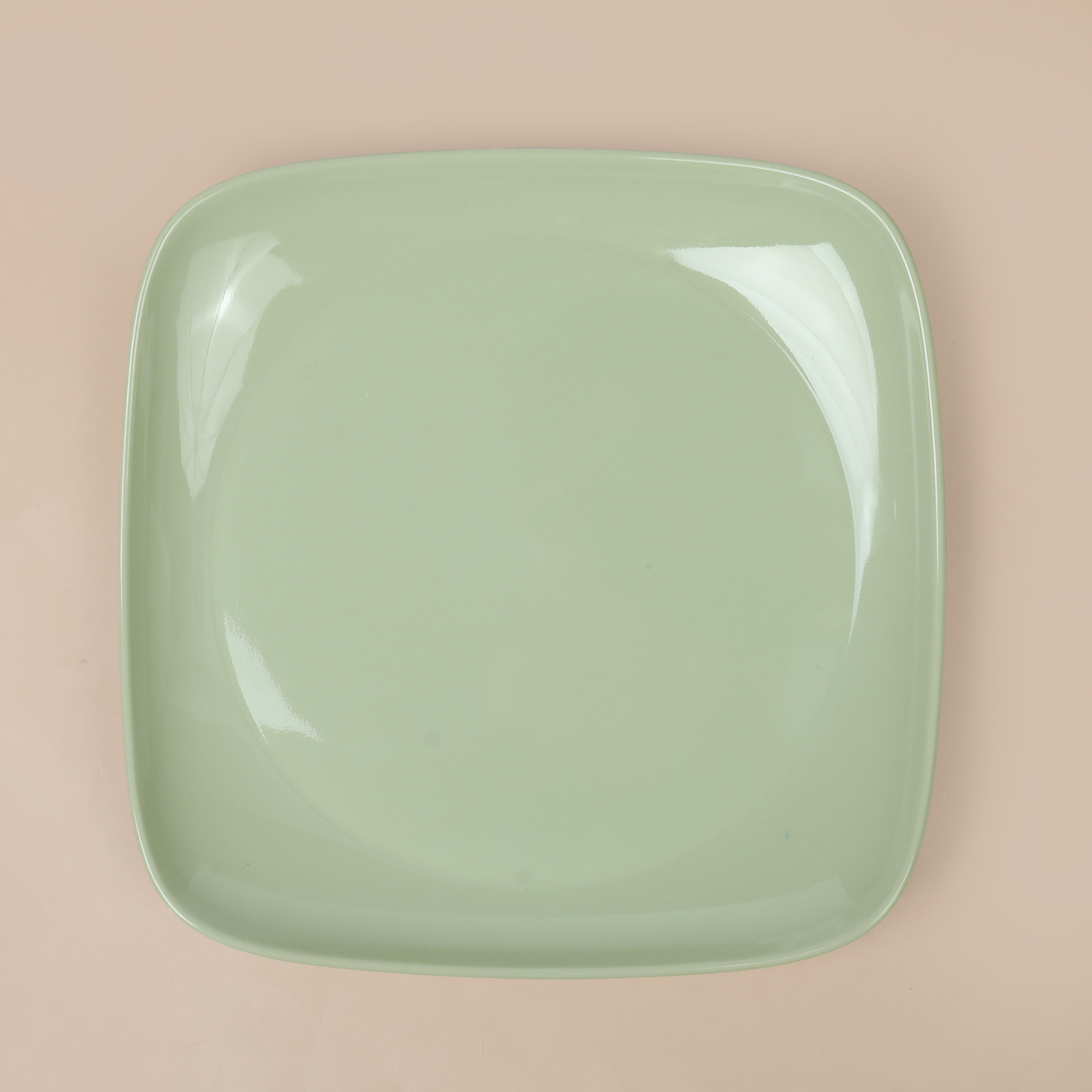 Foreign trade imitation porcelain fast food square rice noodle plates, self-service barbecue plates, commercial cold dish plates, hot pot restaurant side dish plates Specification drawing