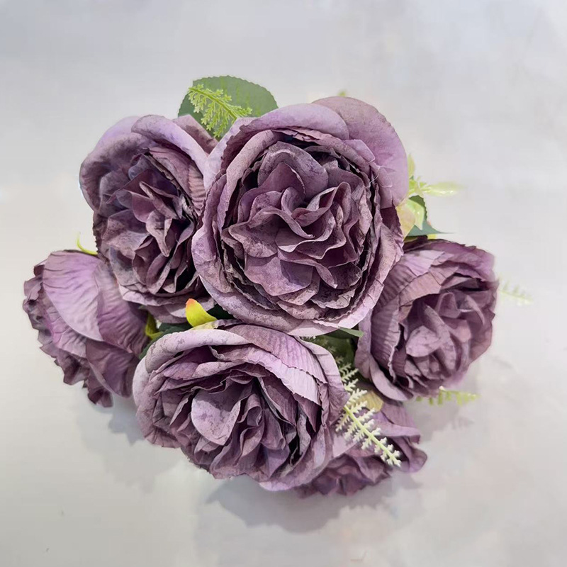 4公分玫瑰花头/玫瑰/花杆/竹木/电镀玫瑰花产品图