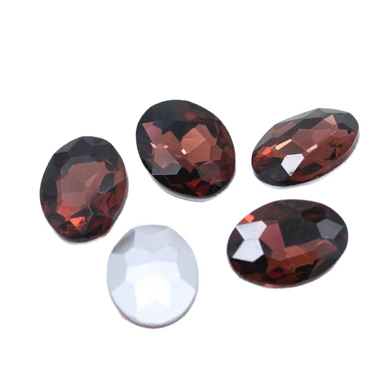 DIY nail art, diamond shoes, bags, hair accessories, clothing and accessories batch. Oval, common color, water diamond, pigeon egg, crystal, glass, zircon Item Picture
