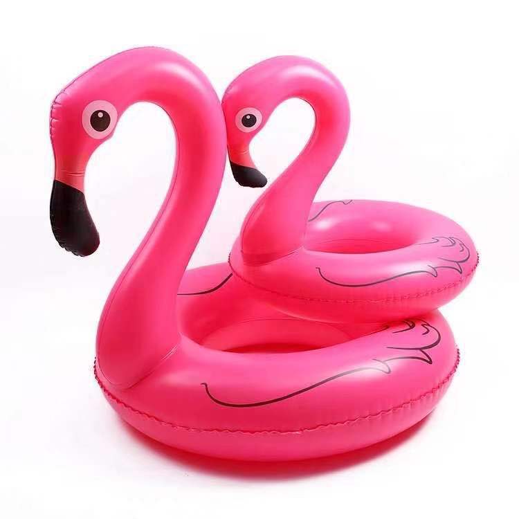 成人充气独角兽游泳圈火烈鸟救生圈便携式泳圈批发环保PVC