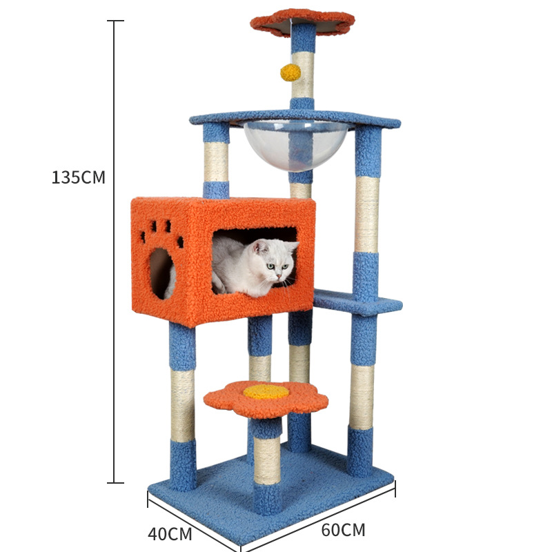 We offer consignment services for foreign trade pet supplies, including cat climbing frames, cat beds, cat scratching boards, cat trees, cat supplies, pet cat toys, and space capsules details Picture