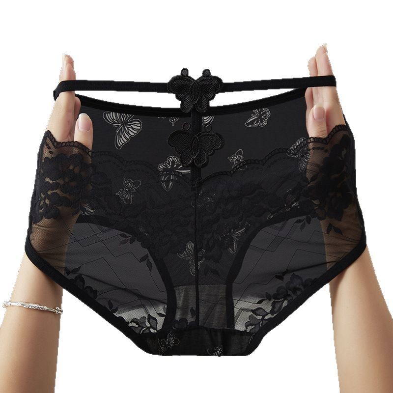 内裤/女士内裤/女生内裤/女内裤/蝶安芬白底实物图