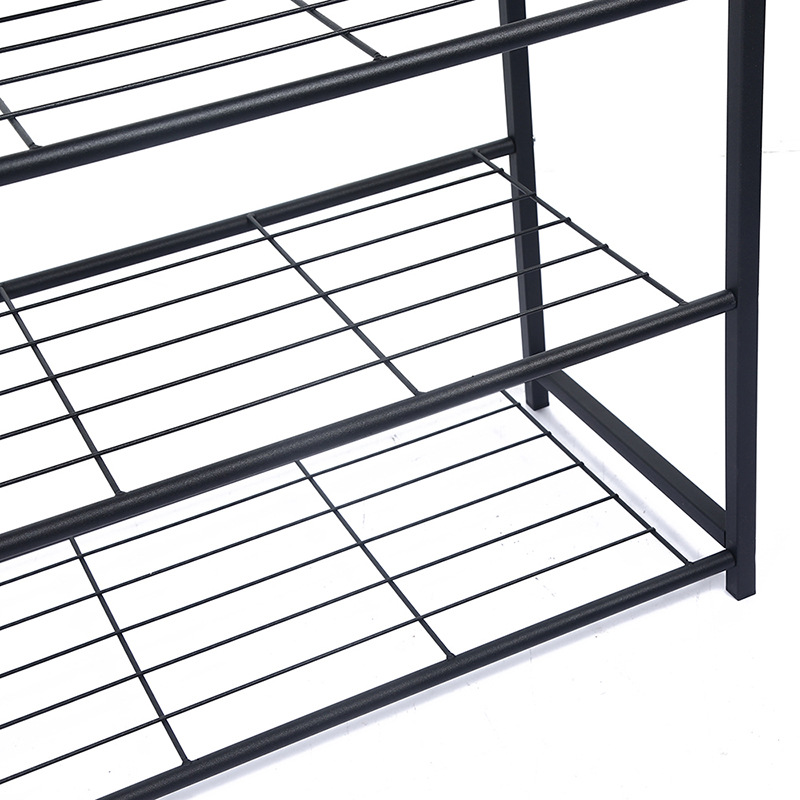 shoe rack Multi-layer simple iron shoe rack, shoe cabinet, home aisle entrance storage rack, high appearance level storage rack details Picture