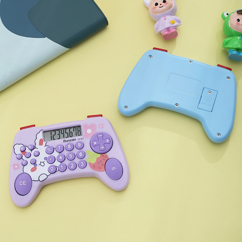RZ802 New Creative Calculator, student game controller, digital calculator, electronic gift, children's toy details Picture