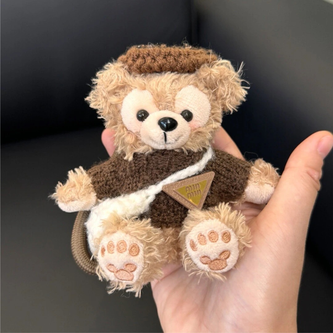 Autumn and winter retro Shirley Medley bear bag pendant, car keychain, plush doll, plush toy gift details Picture