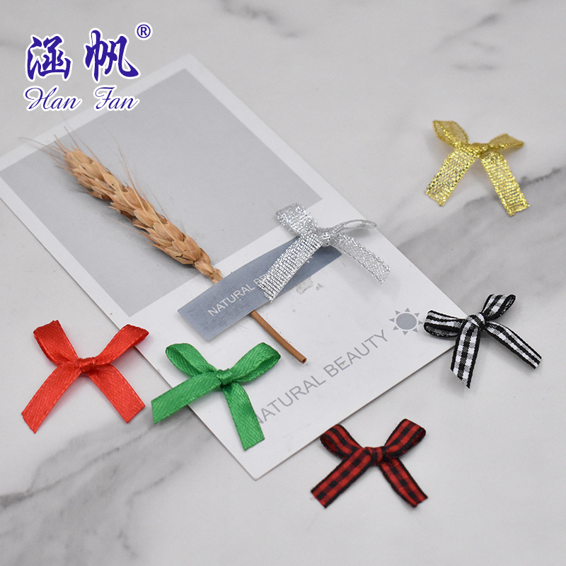Wholesale of clothing accessories, underwear, plush toys, accessories, small bows, bagged in multiple colors and styles, hand-tied bows details Picture