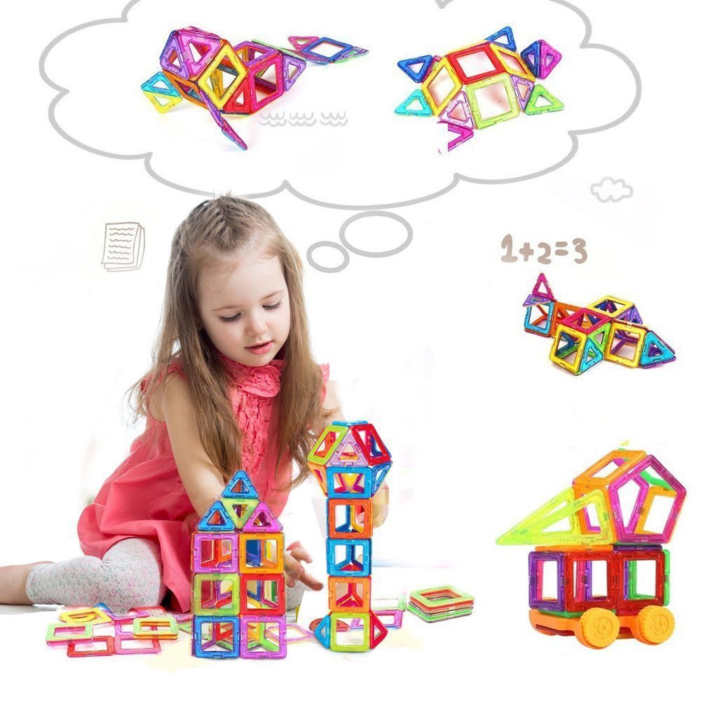 Large magnetic sheet toy building blocks in multiple colors, DIY free assembly, factory direct sales, versatile and educational early childhood bulk batch Item Picture