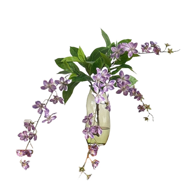 白桦树树叶/春天花园/微缩树桩古树/绿植仿真树/白桦树叶子白底实物图