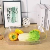 2025 New model covered fruit plate, special snack storage box for home living room, plastic PET thickened dust-proof plate Application Scenario