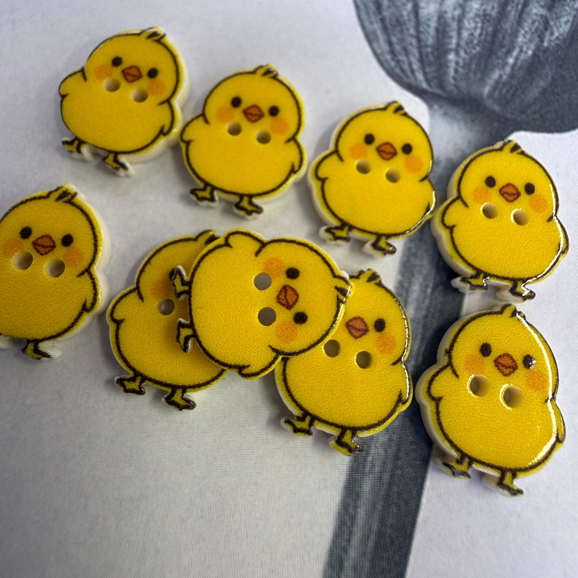 15*13.5mm red rose button children's shirt, shirt button cardigan, DIY decorative button accessories Specification image