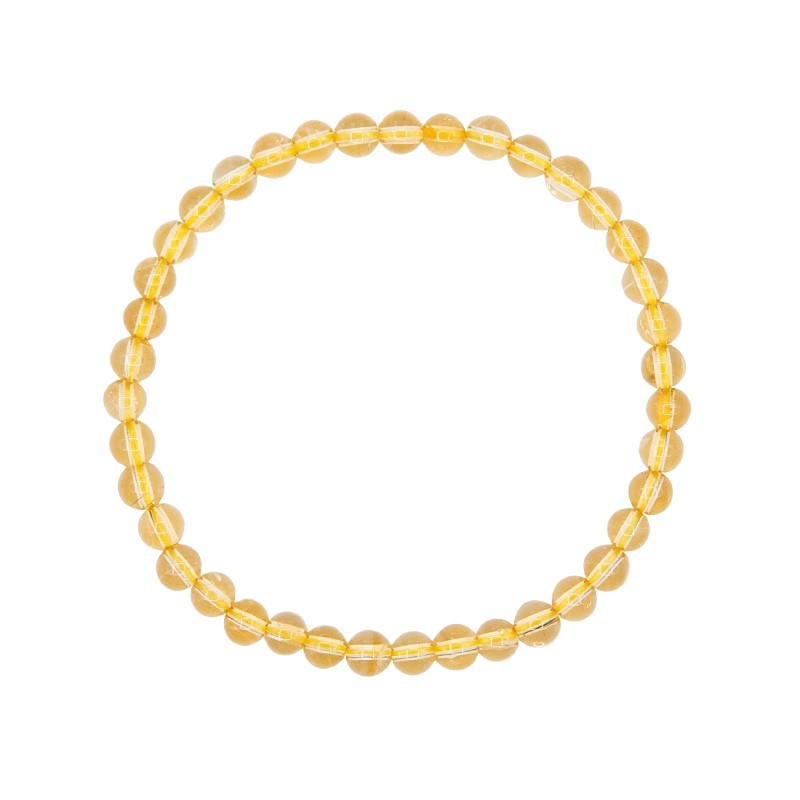 السوار الكريستال الأصفر الطبيعي من الفئة 10A عبارة عن سلسلة من الكرز الكريستال الأصفر والبرتقالي Item Picture