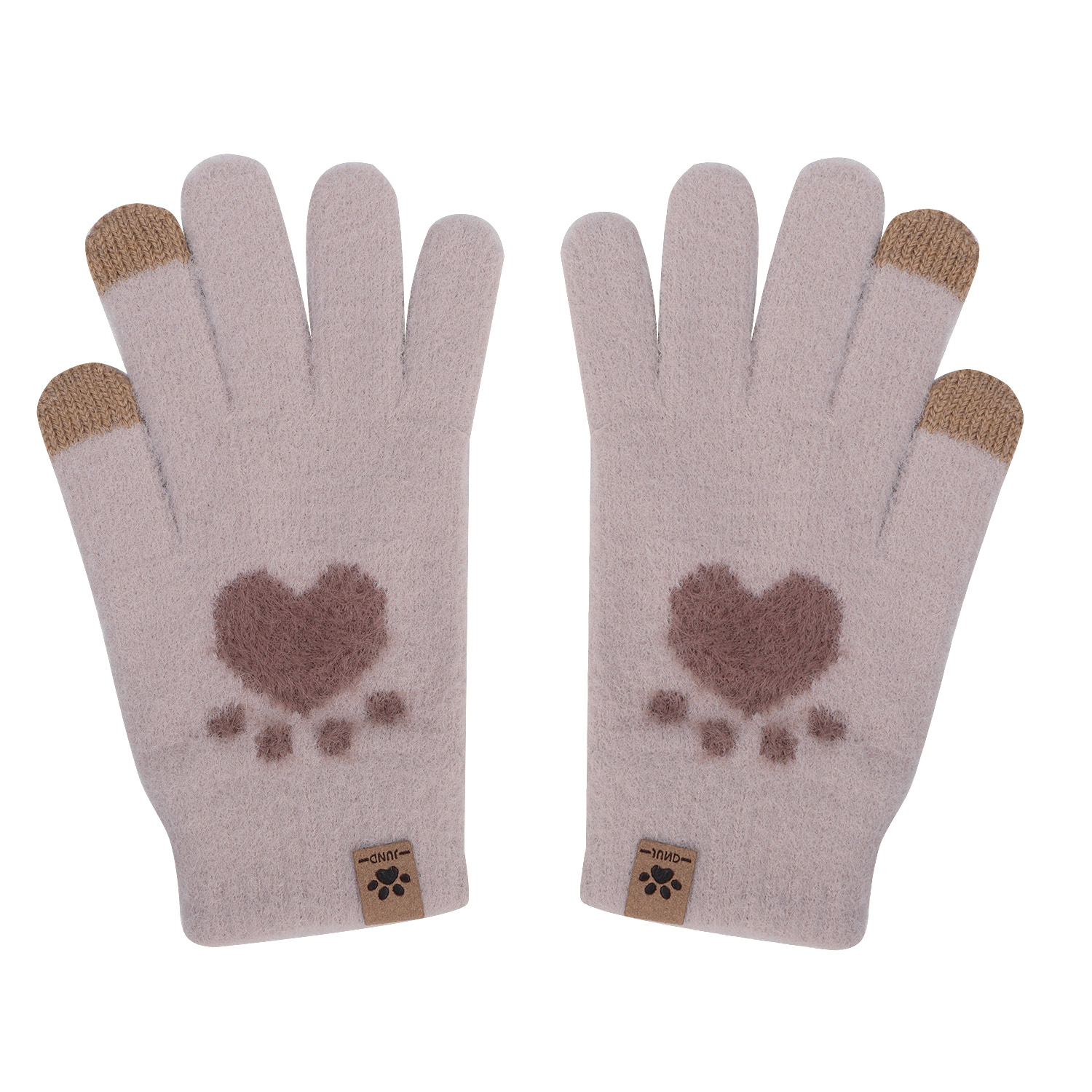 Xinbangbang touch screen thickened fleece gloves for winter students to warm hands, prevent freezing and protect hands, finger-separated knitted gloves for girls Application Scenario