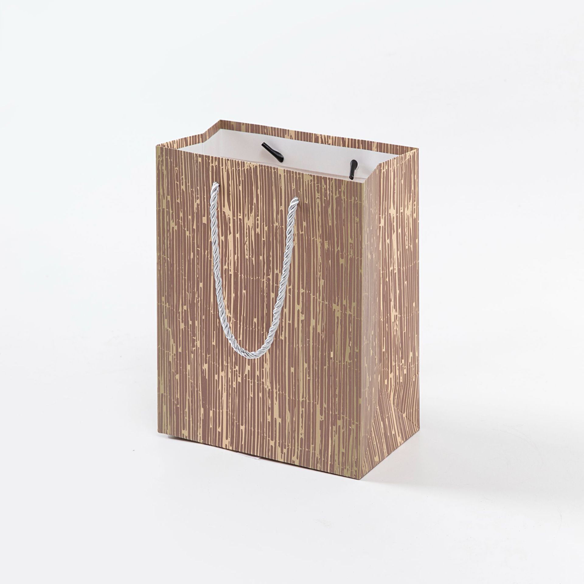 In-stock simple and high-end, colorful hand-held bags, silver-embossed gift packaging bags, clothing gift hand-held paper bags, wholesale paper bags, gift bags Item Picture