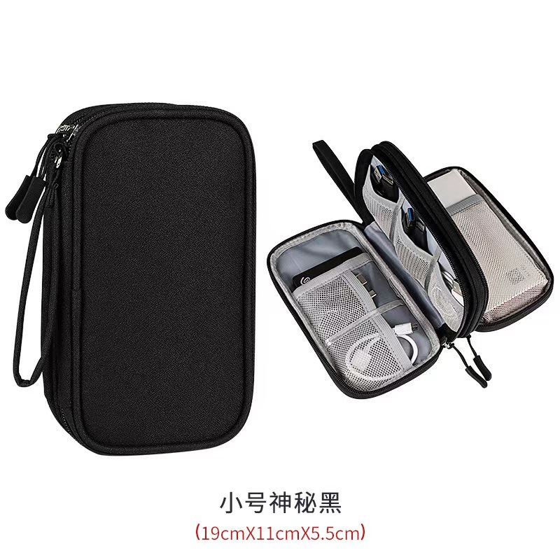 Mini headphone case with high appearance level, PU skin-friendly digital storage case, waterproof portable data cable case, selling well across borders Application Scenario