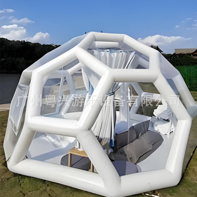 充气露营帐篷泡泡屋星空屋闭气户外帐篷展览酒店野营大型度假帐篷产品图