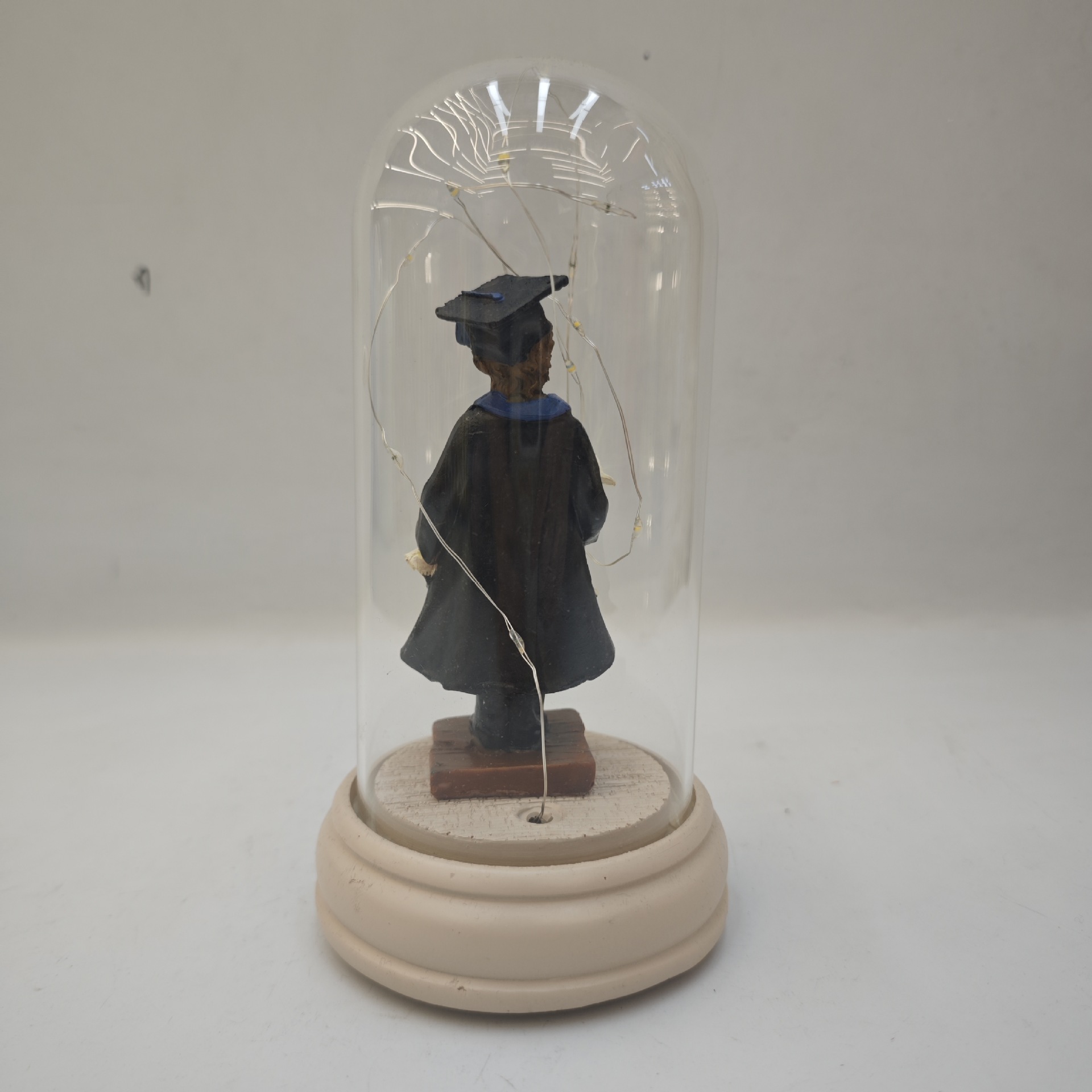 Cross-border gift decorative ornaments, Little Doctor with a light, glass cover ornaments, couple and friend dolls, table sets Application Scenario