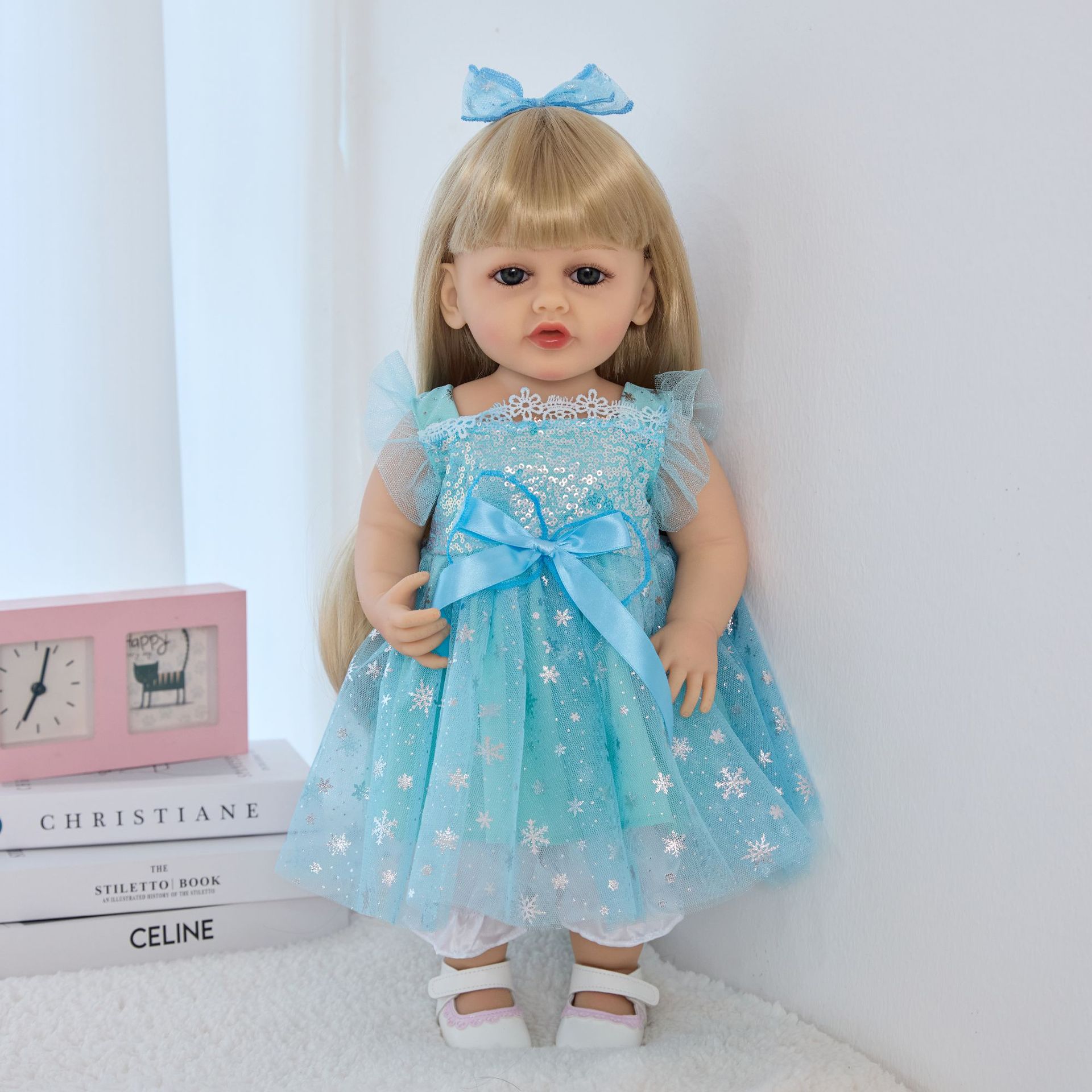 55cm new foreign trade changeable and reborn doll Russian mouth dialogue simulation vinyl children's doll toy details Picture