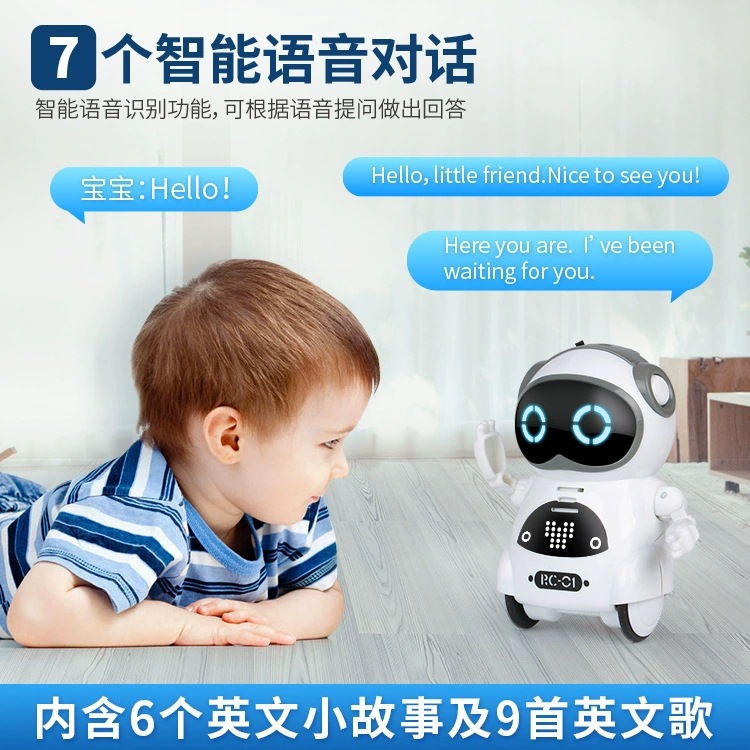 Zhile Cross-border best-selling mini pocket robot, multi-functional children's voice intelligent early education children's interactive toy Application Scenario