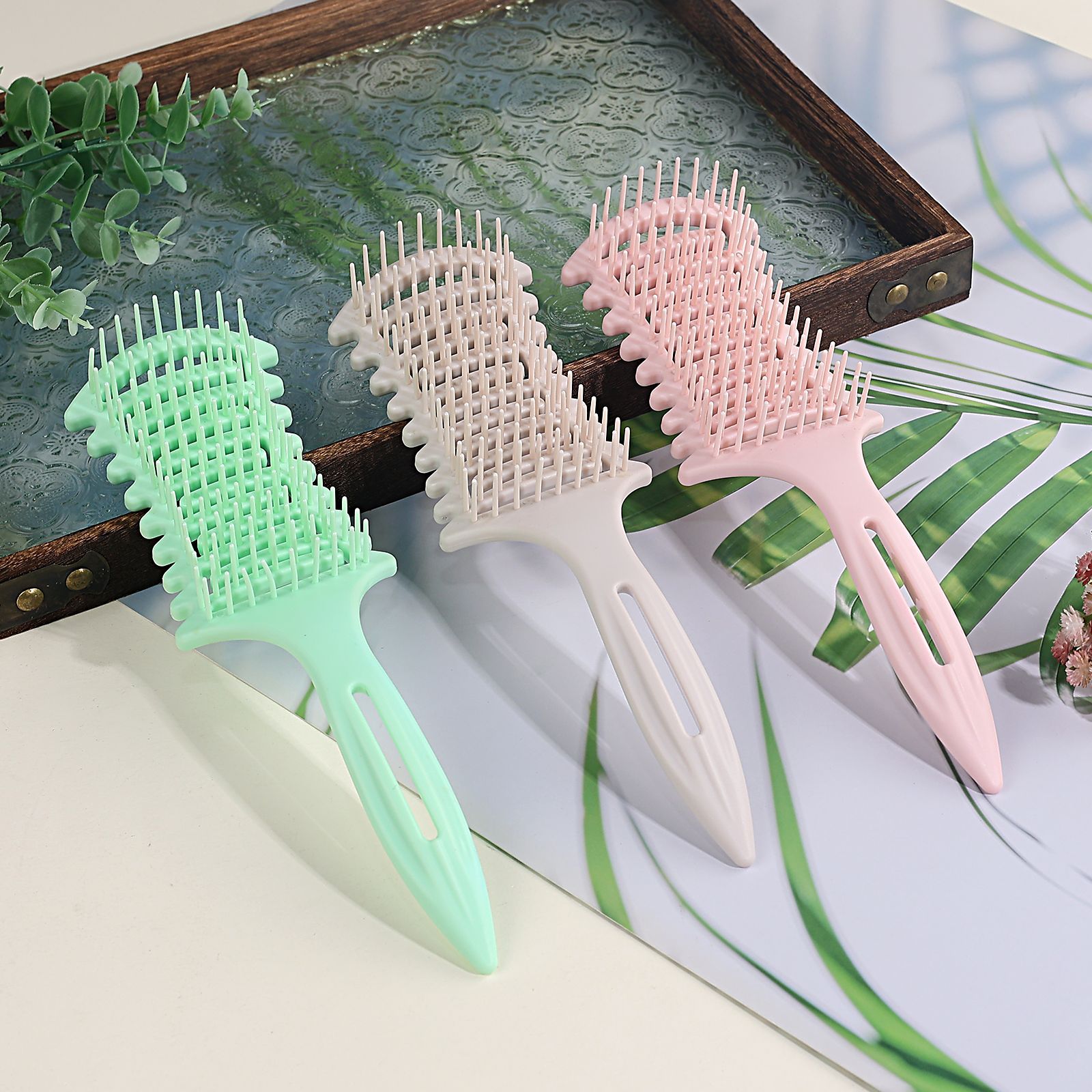 彩色梳子梳子梳子造型可爱便携防静电梳发顺滑