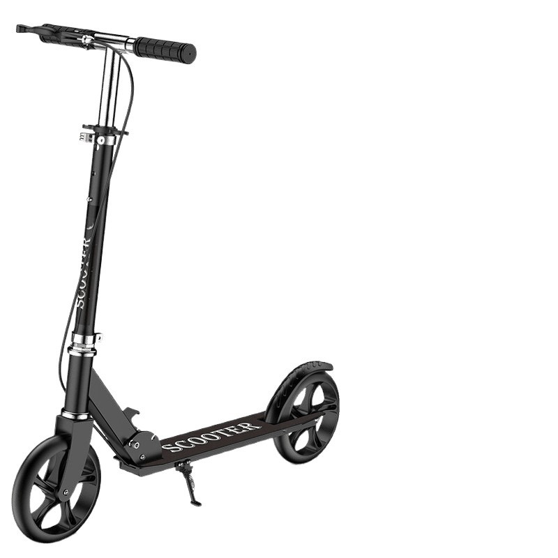 厂家直销成人滑板车二轮城市学校校园两折叠代步青少年白底实物图