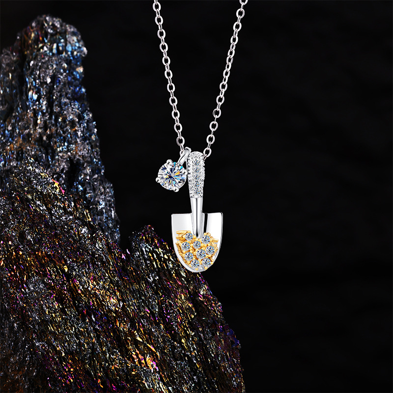 银饰/项链/金色链子/珍珠/梵克雅宝单花项链产品图