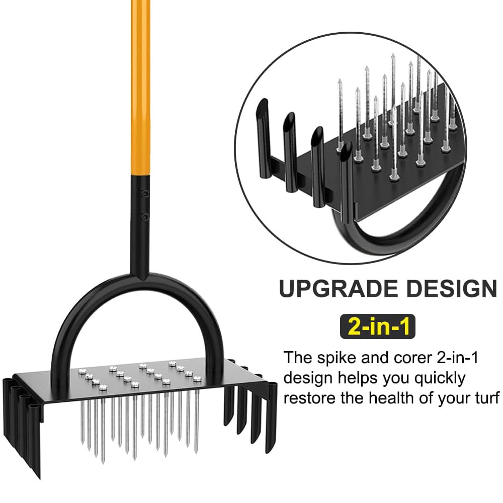 Nueva amazon venta caliente soltador volador Lawn Aerator Spike Manual Tool Application Scenario