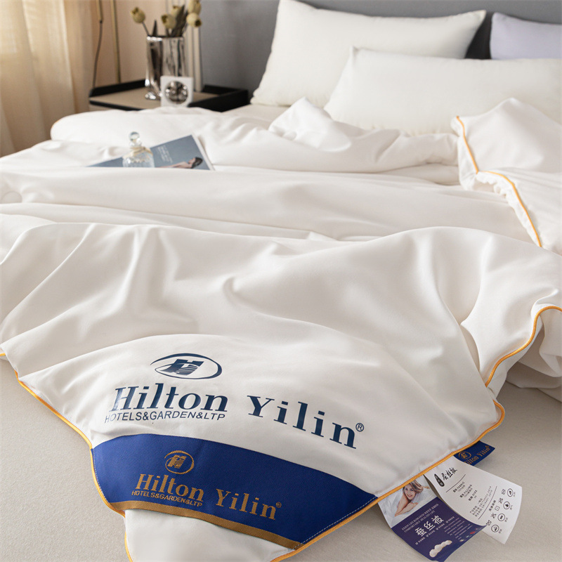 高端蚕丝被100%桑蚕丝春秋被全棉空调被夏凉被芯双人被子加厚冬被细节图