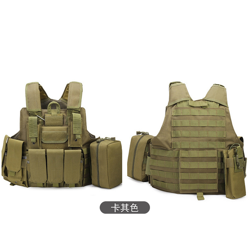 Yitu Military Enthusiast Amphibious Combat Multi-functional quick-release Black camouflage sports outdoor tactical vest and vest Item Picture