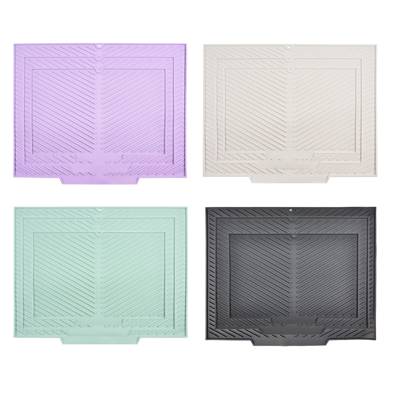 Macaron bead silica gel water-draining pad desiccant silica gel 15cm anti-slip water-draining board Item Picture