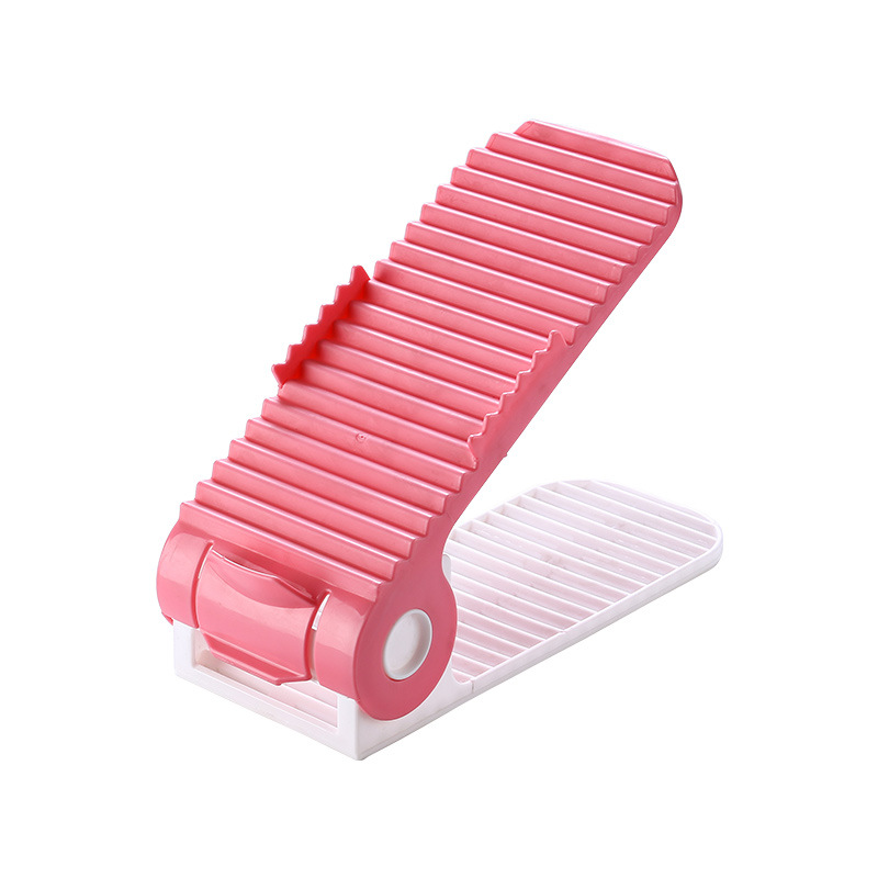 Plastic shoe rack and shoe support, parent-child splicing, fourth-generation adjustable, simple and creative home storage, European-style shoe cabinet for home use Item Picture