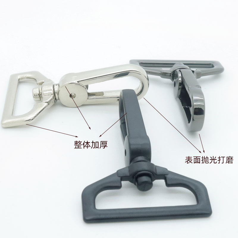 Bag hardware hooks, shoulder straps, adjustable hooks, pet leashes, thickened dog buckles in stock for wholesale Specification drawing