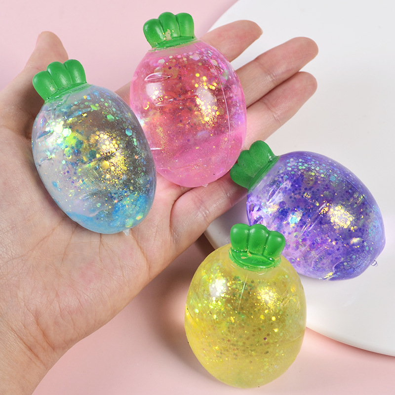 高颜值极光麦芽糖仿真萝卜捏捏乐解压玩具慢回弹麦芽糖浆解压球减压玩具批发厂家直销儿童玩具学生礼品