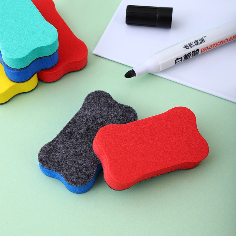 Wholesale cartoon bone erasers, children's non-magnetic white erasers, sponge erasers, black erasers, creative and convenient drawing erasers details Picture