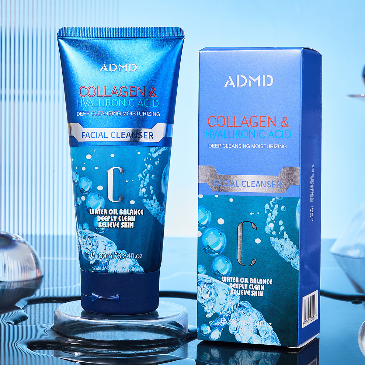 【外贸专供】ADMD胶原蛋白洗面奶深层清洁毛孔温和洁面乳批发