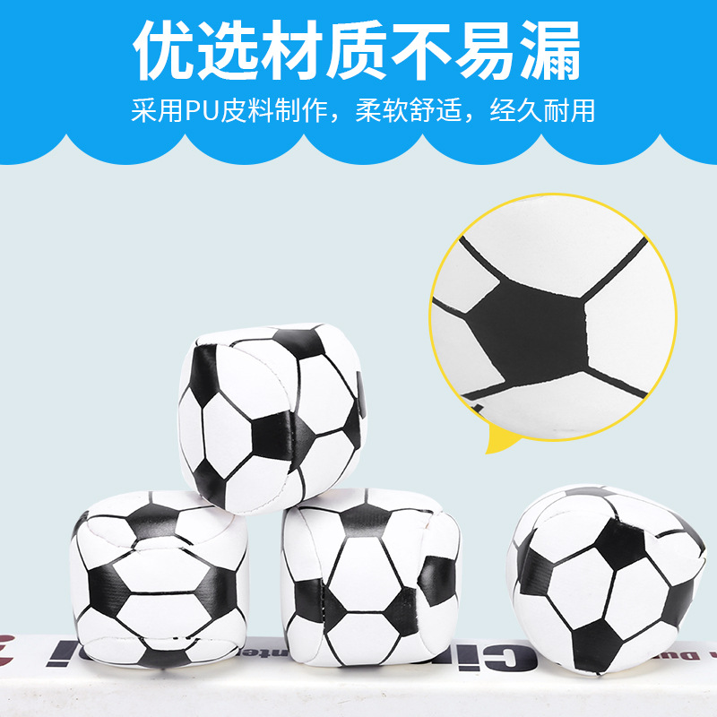 Football, round small sandbag ball, kindergarten sandbag throwing game, children's juggling ball, primary school toy football sandbag details Picture