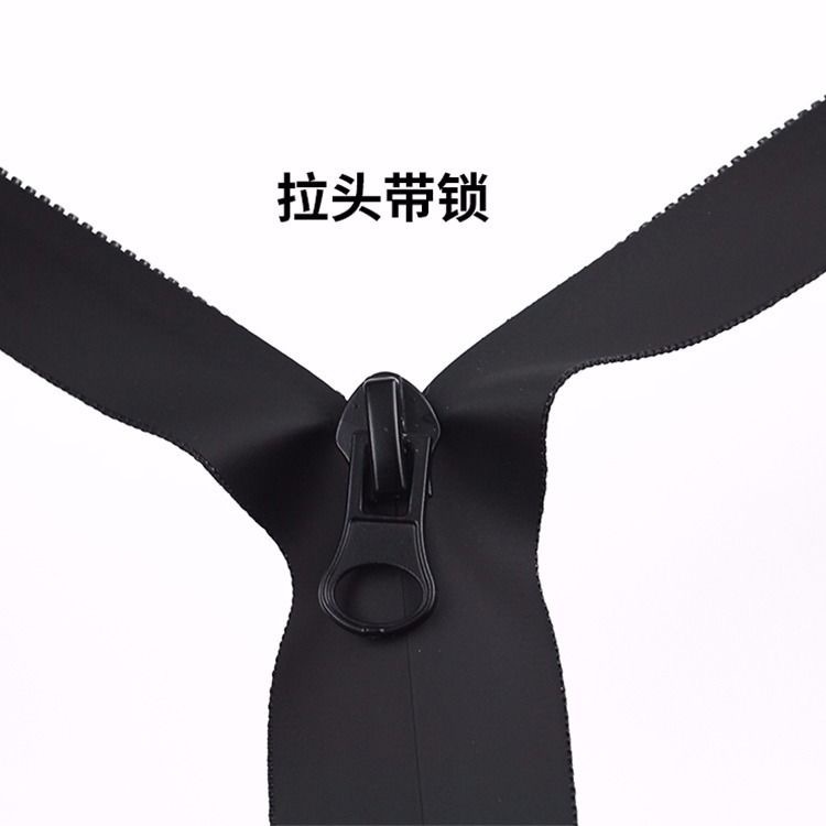 No. 5 nylon waterproof zipper, waterproof single opening, PU super quality material zipper, single opening, outerwear available in stock Specification drawing