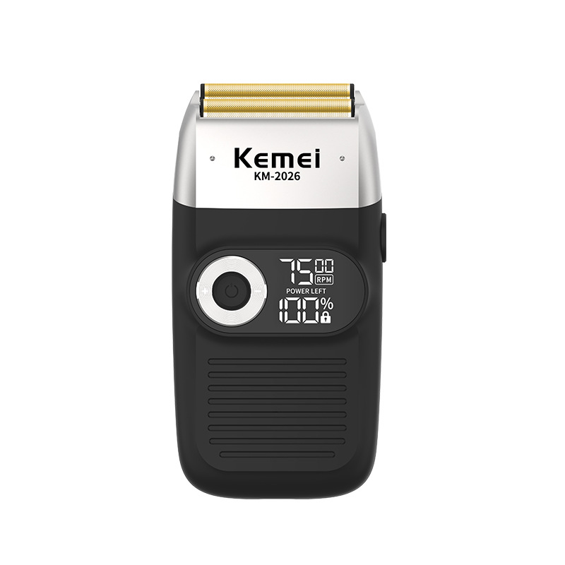 Kemei KM-2026 reciprocating electric shaver with sideburn trimmer and cross-border beard knife Item Picture